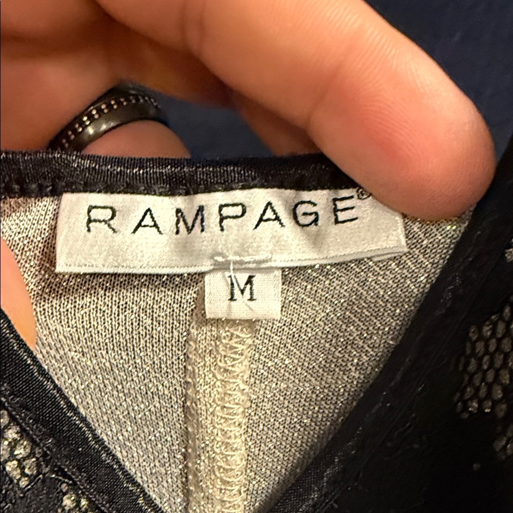 Rampage Black Lace Dress - Picture 2 of 3